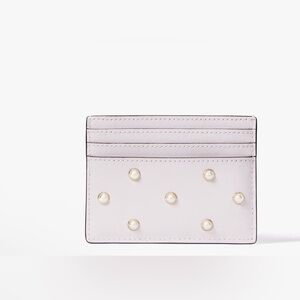 Kate Spade Studded Pearls Card Holder